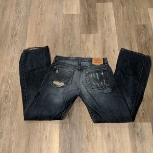 Levi's 527 blue jeans. 32x34